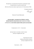 Панкеева Татьяна Викторовна. Подводные ландшафты Чёрного моря прибрежной зоны Крымского полуострова: структура и оптимизация природопользования: дис. доктор наук: 00.00.00 - Другие cпециальности. ФГБУН Федеральный научный центр «Владикавказский научный центр Российской академии наук». 2024. 289 с.