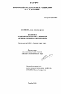 Косякова, Алла Александровна. Политика экономического роста в России: антиинфляционная компонента: дис. кандидат экономических наук: 08.00.01 - Экономическая теория. Тамбов. 2006. 165 с.