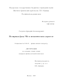 Солдатов Аркадий Александрович. Полярная фаза 3He в нематическом аэрогеле: дис. кандидат наук: 01.04.09 - Физика низких температур. ФГБУН Институт физических проблем им. П.Л. Капицы Российской академии наук. 2019. 86 с.