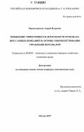 Маркозашвили, Андрей Игоревич. Повышение эффективности деятельности региональных газовых компаний на основе совершенствования управления персоналом: дис. кандидат экономических наук: 08.00.05 - Экономика и управление народным хозяйством: теория управления экономическими системами; макроэкономика; экономика, организация и управление предприятиями, отраслями, комплексами; управление инновациями; региональная экономика; логистика; экономика труда. Москва. 2007. 172 с.