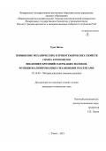 Хуан Цитао. Повышение механических и триботехнических свойств СВМПЭ-композитов введением кремнийсодержащих волокон, функционализированных сиалоновыми реагентами: дис. кандидат наук: 05.16.09 - Материаловедение (по отраслям). ФГБУН Институт физики прочности и материаловедения Сибирского отделения Российской академии наук. 2021. 174 с.