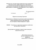 Каратеев, Александр Сергеевич. Повышение устойчивости региональной экономики на основе развития малых предприятий: на материалах Краснодарского края: дис. кандидат экономических наук: 08.00.05 - Экономика и управление народным хозяйством: теория управления экономическими системами; макроэкономика; экономика, организация и управление предприятиями, отраслями, комплексами; управление инновациями; региональная экономика; логистика; экономика труда. Сочи. 2010. 179 с.