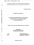 Мычко, Елена Иосифовна. Практико-ориентированные технологии формирования коммуникативной культуры педагога: дис. доктор педагогических наук: 13.00.08 - Теория и методика профессионального образования. Калининград. 2002. 421 с.