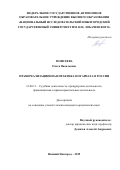 Моисеева Ольга Васильевна. Правореализационная практика нотариата в России: дис. кандидат наук: 12.00.11 - Судебная власть, прокурорский надзор, организация правоохранительной деятельности, адвокатура. ФГАОУ ВО «Национальный исследовательский Нижегородский государственный университет им. Н.И. Лобачевского». 2019. 229 с.