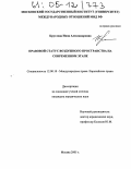 Круглова, Инна Александровна. Правовой статус воздушного пространства на современном этапе: дис. кандидат юридических наук: 12.00.10 - Международное право, Европейское право. Москва. 2005. 176 с.