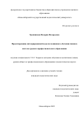 Тропникова Валерия Валерьевна. Проектирование интегрированной модели смешанного обучения химии в системе среднего профессионального образования: дис. кандидат наук: 00.00.00 - Другие cпециальности. ФГБОУ ВО «Московский педагогический государственный университет». 2022. 239 с.