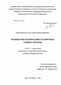 Лобановская, Анастасия Александровна. Профилактика непереносимости акриловых съемных протезов: дис. кандидат медицинских наук: 14.00.21 - Стоматология. Санкт-Петербург. 2005. 187 с.