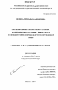 Белкина, Светлана Владимировна. Прогнозирование синергизма мутагенных, канцерогенных и летальных эффектов при взаимодействии различных факторов окружающей среды: дис. кандидат биологических наук: 03.00.01 - Радиобиология. Обнинск. 2007. 163 с.