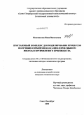 Новожилова, Инна Васильевна. Программный комплекс для моделирования процессов получения сорбентов и катализаторов гибкого многоассортиментного производства: дис. кандидат технических наук: 05.13.18 - Математическое моделирование, численные методы и комплексы программ. Санкт-Петербург. 2008. 197 с.