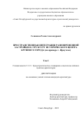 Селиванов Роман Александрович. Пространственная интеграция разновременной застройки в структуру исторического центра крупного города (на примере г. Иркутска): дис. кандидат наук: 00.00.00 - Другие cпециальности. ФГБОУ ВО «Санкт-Петербургский государственный архитектурно-строительный университет». 2023. 284 с.