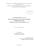 Самофалова Ираида Алексеевна. Пространственно-структурная организация почвенного покрова западного макросклона Среднего Урала: дис. доктор наук: 03.02.13 - Почвоведение. ФГБУН Институт почвоведения и агрохимии Сибирского отделения Российской академии наук. 2021. 483 с.