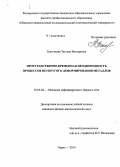 Третьякова, Татьяна Викторовна. Пространственно-временная неоднородность процессов неупругого деформирования металлов: дис. кандидат наук: 01.02.04 - Механика деформируемого твердого тела. Пермь. 2014. 171 с.