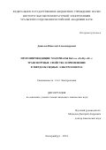 Данилов Николай Александрович. Протонпроводящие материалы BaCe0.8–xZrxDy0.2O3–δ: транспортные свойства и применение в твердооксидных электролизерах: дис. кандидат наук: 00.00.00 - Другие cпециальности. ФГБУН Институт высокотемпературной электрохимии Уральского отделения Российской академии наук. 2024. 149 с.