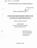 Вялова, Александра Вячеславовна. Пучки индуцированных связностей на плоскостной поверхности: дис. кандидат физико-математических наук: 01.01.04 - Геометрия и топология. Калининград. 2005. 119 с.