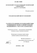 Томашпольский, Виктор Яковлевич. Распространение и взаимодействие уединенных волн в одной модели нелинейного упругого композита: дис. кандидат физико-математических наук: 05.13.18 - Математическое моделирование, численные методы и комплексы программ. Москва. 2006. 113 с.