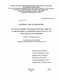 Панченко, Анна Владимировна. Распространенность и биологические свойства стафилококков, колонизирующих полость рта при кариесе и пародонтите: дис. кандидат медицинских наук: 03.02.03 - Микробиология. Волгоград. 2011. 162 с.