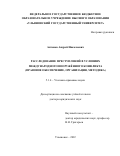 Антонов Андрей Николаевич. Расследование преступлений в условиях международного вооружённого конфликта (правовое обеспечение, организация, методика): дис. доктор наук: 00.00.00 - Другие cпециальности. ФГБОУ ВО «Ульяновский государственный университет». 2023. 546 с.