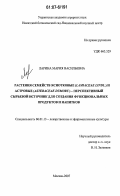 Ларина, Мария Васильевна. Растения семейств яснотковые (Lamiaceae Lindl.) и астровые (Asteraceae Dumort.) - перспективный сырьевой источник для создания функциональных продуктов и напитков: дис. кандидат сельскохозяйственных наук: 06.01.13 - Лекарственные и эфирно-масличные культуры. Москва. 2007. 133 с.