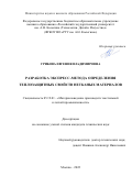 Грибова Евгения Владимировна. Разработка экспресс-метода определения теплозащитных свойств нетканых материалов: дис. кандидат наук: 05.19.01 - Материаловедение производств текстильной и легкой промышленности. ФГБОУ ВО «Российский государственный университет им. А.Н. Косыгина (Технологии. Дизайн. Искусство)». 2022. 170 с.