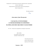 Айнетдинов Денис Валерьевич. Разработка гетерогенных катионообменных полимерных материалов многоцелевого назначения: дис. кандидат наук: 05.17.06 - Технология и переработка полимеров и композитов. ФГБОУ ВО «Российский государственный университет им. А.Н. Косыгина (Технологии. Дизайн. Искусство)». 2019. 139 с.