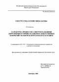 Елистратова, Ксения Николаевна. Разработка процессов электроосаждения коррозионностойких и защитно-декоративных покрытий сплавом золото-кобальт и родием: дис. кандидат технических наук: 05.17.03 - Технология электрохимических процессов и защита от коррозии. Москва. 2008. 113 с.