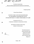 Копнин, Михаил Юрьевич. Разработка языка и методов моделирования организационно-экономических систем, функционирующих в условиях чрезвычайных ситуаций: дис. кандидат технических наук: 05.13.10 - Управление в социальных и экономических системах. Москва. 2004. 231 с.