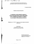 Горбачева, Людмила Федоровна. Развитие дополнительного педагогического образования в условиях Крайнего Севера: На материале Магаданской области: дис. кандидат педагогических наук: 13.00.08 - Теория и методика профессионального образования. Москва. 2001. 163 с.