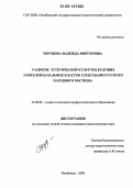 Черушева, Надежда Викторовна. Развитие эстетической культуры будущих учителей начальных классов средствами русского народного костюма: дис. кандидат педагогических наук: 13.00.08 - Теория и методика профессионального образования. Челябинск. 2006. 170 с.