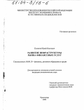 Колотов, Юрий Олегович. Развитие инфраструктуры рынка финансовых услуг: дис. кандидат экономических наук: 08.00.10 - Финансы, денежное обращение и кредит. Краснодар. 2003. 173 с.