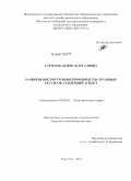 Гармаева, Бояна Жаргаловна. Развитие институтов воспроизводства трудовых ресурсов: гендерный аспект: дис. кандидат наук: 08.00.01 - Экономическая теория. Улан-Удэ. 2015. 170 с.