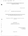 Шеменёв, Сергей Алексеевич. Развитие инвестиционной деятельности в регионе: На примере Пензенской области: дис. кандидат экономических наук: 08.00.05 - Экономика и управление народным хозяйством: теория управления экономическими системами; макроэкономика; экономика, организация и управление предприятиями, отраслями, комплексами; управление инновациями; региональная экономика; логистика; экономика труда. Саранск. 2001. 211 с.