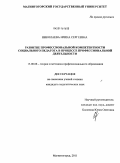 Николаева, Ирина Сергеевна. Развитие профессиональной компетентности социального педагога в процессе профессиональной деятельности: дис. кандидат педагогических наук: 13.00.08 - Теория и методика профессионального образования. Магнитогорск. 2011. 182 с.