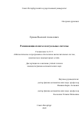 Ершов Василий Алексеевич. Развивающиеся интеллектуальные системы: дис. кандидат наук: 00.00.00 - Другие cпециальности. ФГБОУ ВО «Санкт-Петербургский государственный университет». 2023. 290 с.