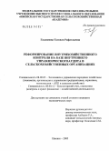 Галлямова, Танзиля Рафаэльевна. Реформирование внутрихозяйственного контроля на базе внутреннего управленческого аудита в сельскохозяйственных организациях: дис. кандидат экономических наук: 08.00.05 - Экономика и управление народным хозяйством: теория управления экономическими системами; макроэкономика; экономика, организация и управление предприятиями, отраслями, комплексами; управление инновациями; региональная экономика; логистика; экономика труда. Ижевск. 2005. 155 с.