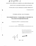 Гришина, Ирина Анатольевна. Рекламный рынок: становление, особенности, механизм функционирования: дис. кандидат экономических наук: 08.00.01 - Экономическая теория. Орел. 2003. 179 с.