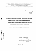 Бовтунова, Светлана Сергеевна. Репаративная регенерация мышечных тканей сфинктерного аппарата прямой кишки в условиях воздействия лазерного излучения: дис. кандидат медицинских наук: 03.03.04 - Клеточная биология, цитология, гистология. Оренбург. 2011. 191 с.