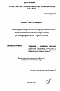 Валова, Юлия Владимировна. Реструктуризация промышленного предприятия на основе метода организационной сбалансированности: на примере предприятий Тверской области: дис. кандидат экономических наук: 08.00.05 - Экономика и управление народным хозяйством: теория управления экономическими системами; макроэкономика; экономика, организация и управление предприятиями, отраслями, комплексами; управление инновациями; региональная экономика; логистика; экономика труда. Москва. 2007. 174 с.