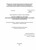 Александрова, Екатерина Александровна. Результативность системы дополнительного профессионального обучения работников предприятия: дис. кандидат наук: 08.00.05 - Экономика и управление народным хозяйством: теория управления экономическими системами; макроэкономика; экономика, организация и управление предприятиями, отраслями, комплексами; управление инновациями; региональная экономика; логистика; экономика труда. Екатеринбург. 2014. 180 с.