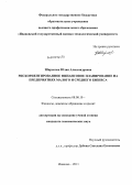 Широкова, Юлия Александровна. Рискориентированное финансовое планирование на предприятиях малого и среднего бизнеса: дис. кандидат экономических наук: 08.00.10 - Финансы, денежное обращение и кредит. Иваново. 2011. 179 с.