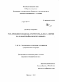 Дец, Игорь Андреевич. Роль проектного подхода в территориальном развитии на примере Байкальского региона: дис. кандидат наук: 25.00.24 - Экономическая, социальная и политическая география. Иркутск. 2013. 178 с.