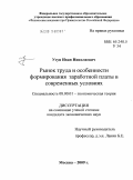 Узун, Иван Николаевич. Рынок труда и особенности формирования заработной платы в современных условиях: дис. кандидат экономических наук: 08.00.01 - Экономическая теория. Москва. 2009. 150 с.