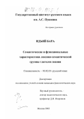 Ндьяй Бара. Семантические и функциональные характеристики лексико-семантической группы глаголов знания: дис. кандидат филологических наук: 10.02.01 - Русский язык. Москва. 2002. 146 с.