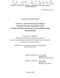 Сараджев, Завен Викторович. Система подготовки оперативных управленческих решений в сфере хозяйственной деятельности промышленных предприятий: дис. кандидат экономических наук: 08.00.05 - Экономика и управление народным хозяйством: теория управления экономическими системами; макроэкономика; экономика, организация и управление предприятиями, отраслями, комплексами; управление инновациями; региональная экономика; логистика; экономика труда. Москва. 2004. 163 с.