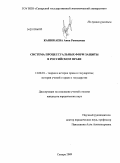 Канюкаева, Анна Рамисовна. Система процессуальных форм защиты в российском праве: дис. кандидат юридических наук: 12.00.01 - Теория и история права и государства; история учений о праве и государстве. Самара. 2009. 250 с.