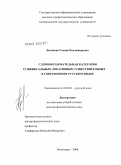 Белякова, Галина Владимировна. Словообразовательная категория суффиксальных локативных существительных в современном русском языке: дис. доктор филологических наук: 10.02.01 - Русский язык. Волгоград. 2008. 353 с.