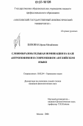 Шокина, Ирина Михайловна. Словообразвоательная номинация на базе антропонимов в современном английском языке: дис. кандидат филологических наук: 10.02.04 - Германские языки. Москва. 2006. 261 с.