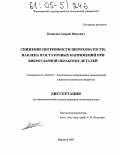 Копылов, Андрей Юрьевич. Снижение погрешности шероховатости, наклепа и остаточных напряжений при виброударной обработке деталей: дис. кандидат технических наук: 05.03.01 - Технологии и оборудование механической и физико-технической обработки. Воронеж. 2004. 184 с.