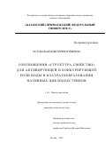 Осельская Виктория Юрьевна. Соотношения "структура-свойство" для активирующей и конкурирующей роли воды в клатратообразовании нативных циклодекстринов: дис. кандидат наук: 00.00.00 - Другие cпециальности. ФГБУН «Федеральный исследовательский центр «Казанский научный центр Российской академии наук». 2022. 183 с.