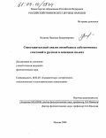 Волкова, Надежда Владимировна. Сопоставительный анализ несвободных субстантивных сочетаний в русском и немецком языках: дис. кандидат филологических наук: 10.02.20 - Сравнительно-историческое, типологическое и сопоставительное языкознание. Москва. 2004. 183 с.