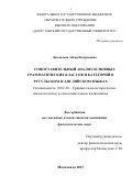 Джалилова, Айгюн Бахрамовна. Сопоставительный анализ основных грамматических классов и категорий в рутульском и английском языках: дис. кандидат наук: 10.02.20 - Сравнительно-историческое, типологическое и сопоставительное языкознание. Махачкала. 2017. 185 с.